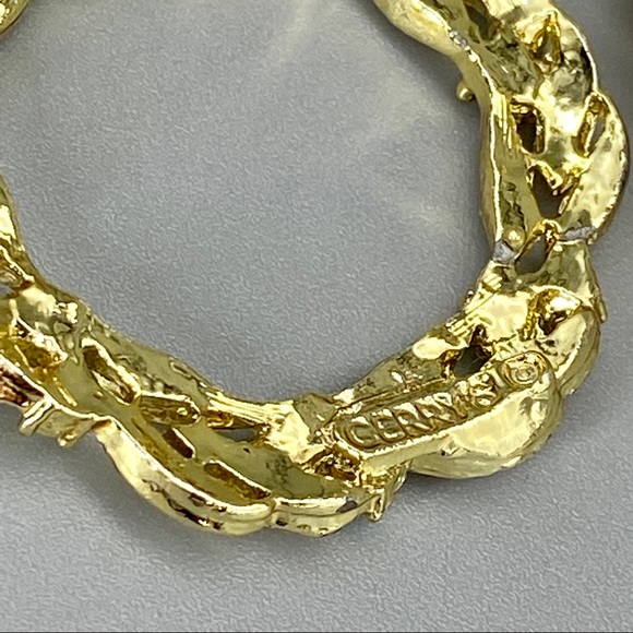 Vintage, Mid Century, Circle Brooch Pair AB & Pearls - Picture 15 of 16